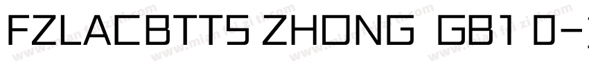 FZLACBTTS ZHONG  GB1 0字体转换